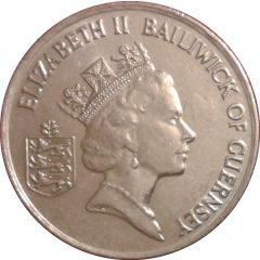 10 Pence - Elizabeth II 3rd portrait, small type