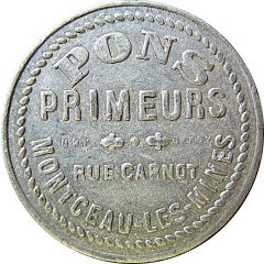 25 Centimes - Pons Primeurs Montceau-les-Mines