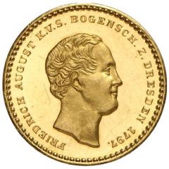1 Ducat - Frederick August II Schützen Dukat