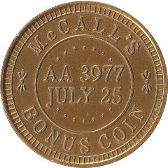 McCall`s Bonus Coin