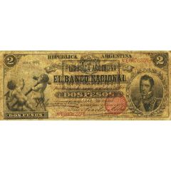 2 Pesos Banco Nacional