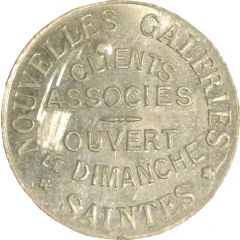 10 Centimes - Nouvelles galeries Saintes