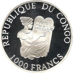 1000 Francs CFA Charles Darwin