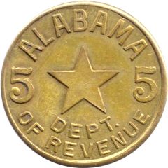 5 Mills - Sales Tax Token Alabama