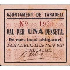 1 Peseta Taradell