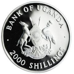 2000 Shillings Golden Wedding, silver