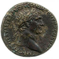 Sestertius - Trajan S P Q R OPTIMO PRINCIPI S C, Tiber