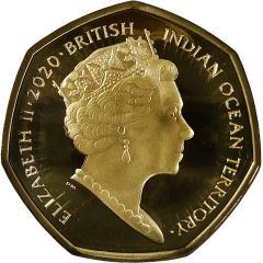 50 Pence - Elizabeth II Father Christmas, Gold