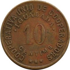 10 Centimos - Cooperativa Unió de Cooperadors