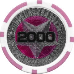Poker Chip Metallic Foil, Star - 2000