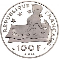 100 Francs / 15 Ecus Rene Descartes