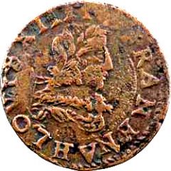 Double Tournois - Louis XIII La Rochelle mint, 6th type