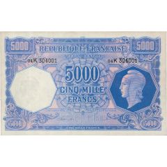 5000 Francs - Marianne type 1945