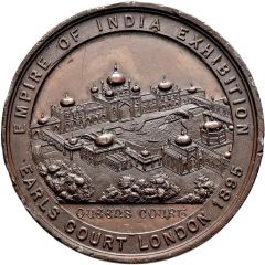 Medal Empire of India Exhibition; bronze