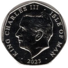 50 Pence - Charles III Jurassic Britain - Loricatosaurus