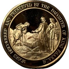 Medal - Thomason Medallic Bible Moses Discovered
