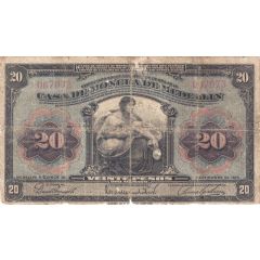 20 Pesos Overprint
