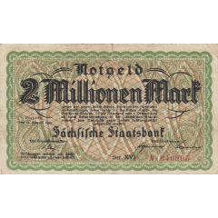 2 000 000 Mark Sächsische Staatsbank