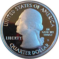 1/4 Dollar `Washington Quarter` Theodore Roosevelt National Park, North Dakota - Silver Proof