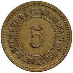 5 centimes - Société coopérative de consommation Neuchâtel