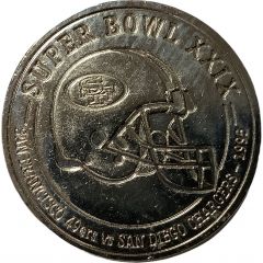 Token - Budweiser NFL Super Bud Super bowl XXIX - San Francisco 49ers vs San Diego Chargers - 1995