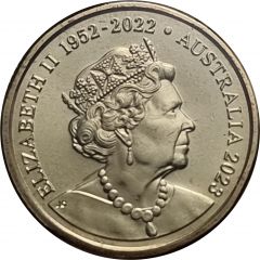 2 Dollars In the name of Elizabeth II, 6th Portrait - Memorial Obverse