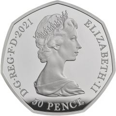 50 Pence - Elizabeth II 2nd portrait, Decimalisation Anniversary, Silver Proof