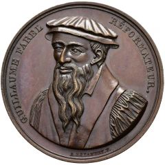 Guillaume Farel Neuchâtel, bronze