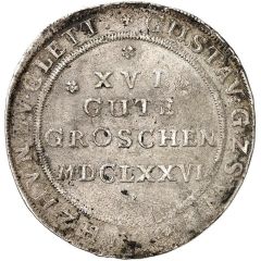 16 Groschen - Gustav AD PALMAM PRAESSA