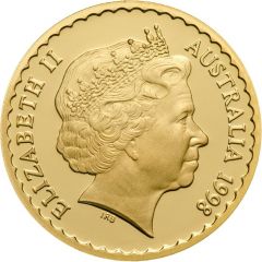 150 Dollars - Elizabeth II 4th Portrait - Desert Pea - Gold Proof