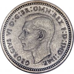 3 Pence - George VI 1st Maundy issue