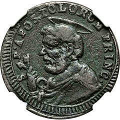 2 1/2 Baiocchi - Pius VI Small bust