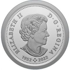 25 Cents In the name of Elizabeth II, Caribou, Silver