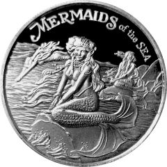 1 Ounce Silver - Mermaids of the Sea - Mythological Legends - AMC