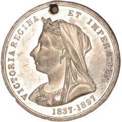 Medal - Victoria Diamond Jubilee, H. Jenkins, white metal