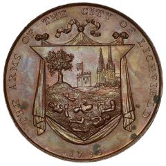 Medal - George III Lichfield Cathedral, bronze