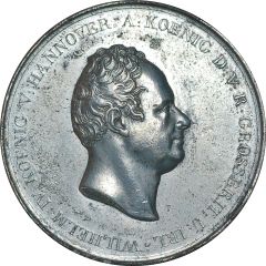 Medal - William IV Erection of the Waterloo monument in Hannover