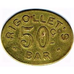 50 centimes - Type 2 - Rigollet`bar - Paris 75