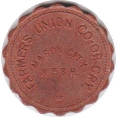 1 Dollar - Farmers Union CO-OP Cry. Mason City, Nebraska