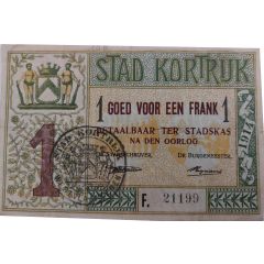 1 Franc - Kortrijk Courtrai