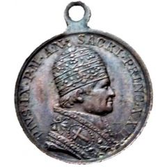Pius IX - Vatican medalet, the Martyrdom of St Peter and St Paul