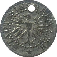 5 Pfennig -Sinsheim