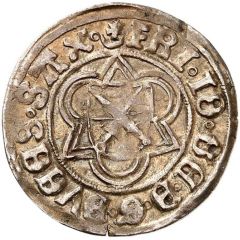 1/2 Groschen - Frederick III, Johann and Georg