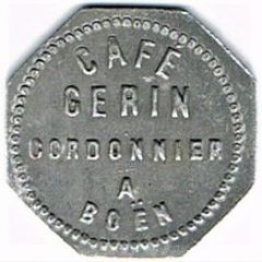 12 1/2 Centimes - Café Gerin - Boen 42