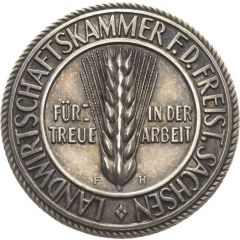 Agricultural award medal - Chamber of Agriculture of the Free State of Saxony