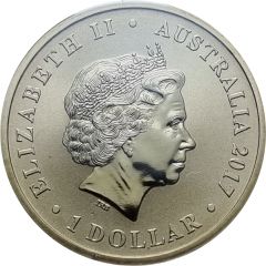 1 Dollar - Elizabeth II 4th Portrait - Season`s Greetings 2017