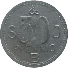 50 Pfennigs - Barmen S & J B