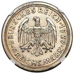 5 Reichsmark Zeppelin, Pattern strike