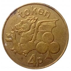 4 Pence Token Dragon