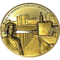 Tourist token - Monnaie de Paris - Tours et remparts d`Aigues Mortes